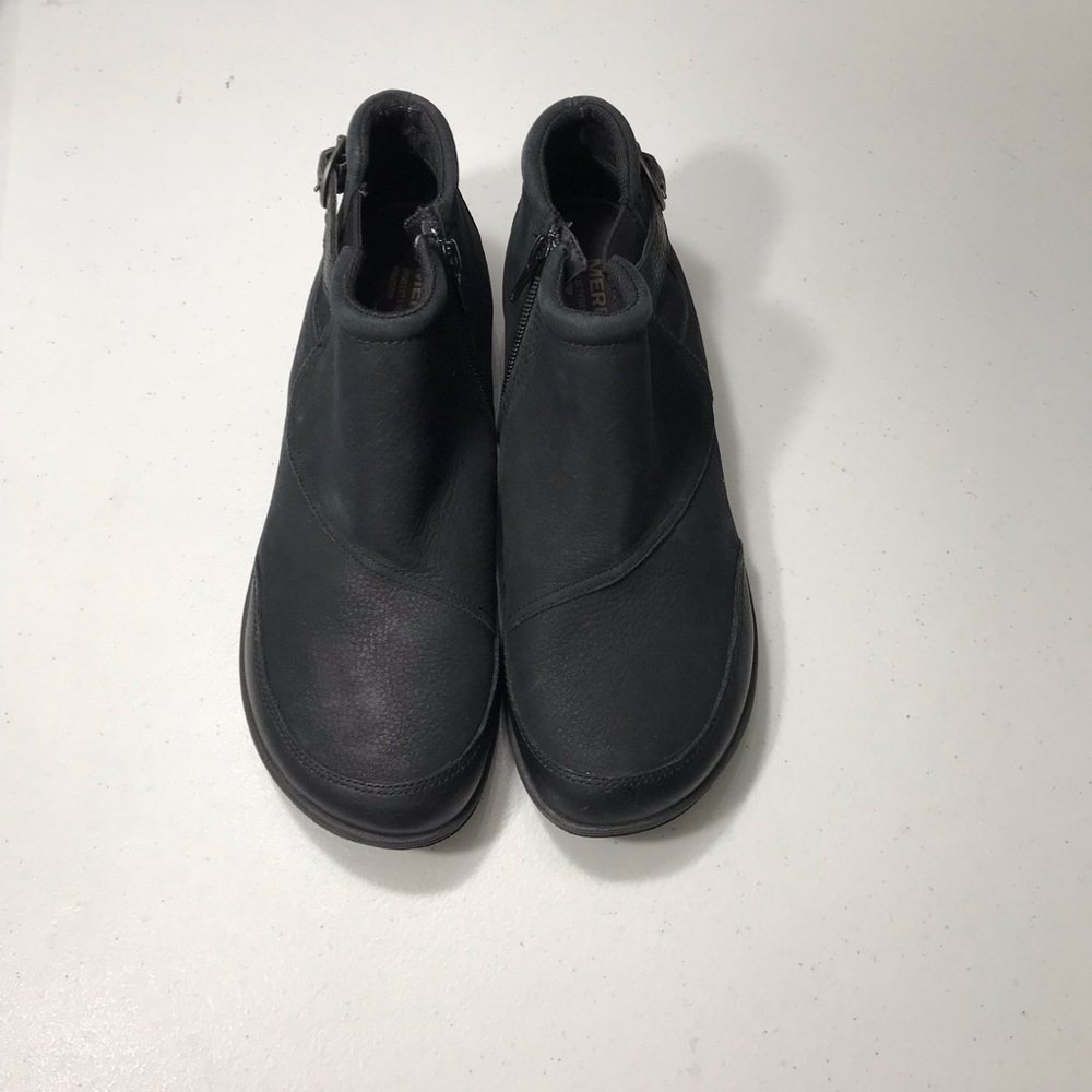 Merrell Black Ankle Boots with Buckle Detail Size 9 SB-03